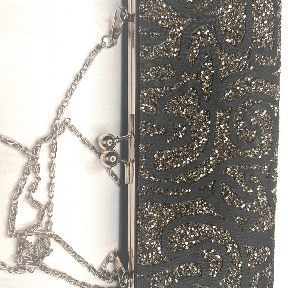 SANTI Italy – New Leather Evening Purse with Sparkling Stones – NWT - Picture 4 of 10